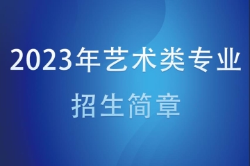 山西应用科技学院2023年艺术类专业招生简章